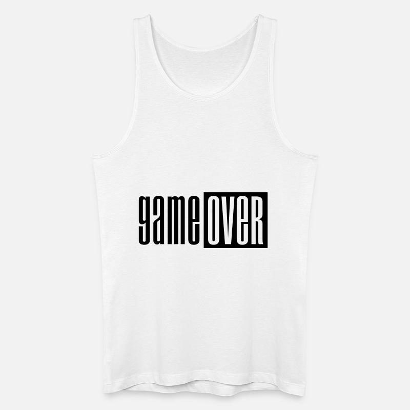 Game over deluxe - Männer Bio Tank Top - Weiß