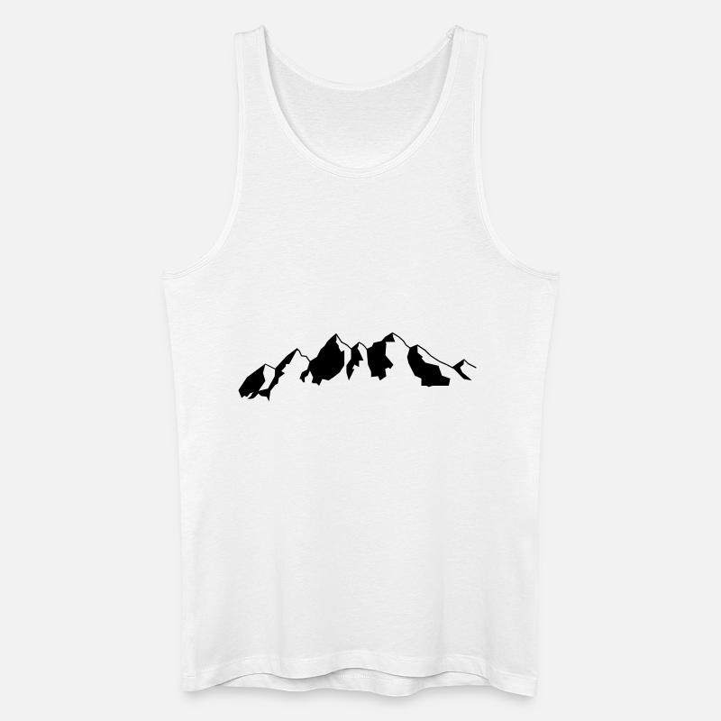Berge - Männer Bio Tank Top - Weiß
