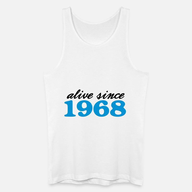 alive since 1968 - Men’s Organic Tank Top - white