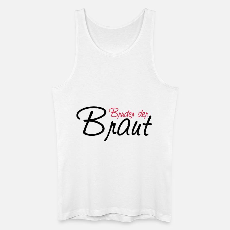 bruder_der_braut - Männer Bio Tank Top - Weiß