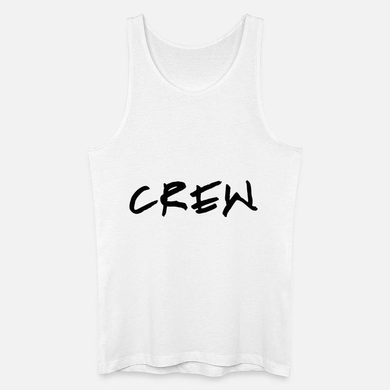 crew_vec_1 de - Männer Bio Tank Top - Weiß