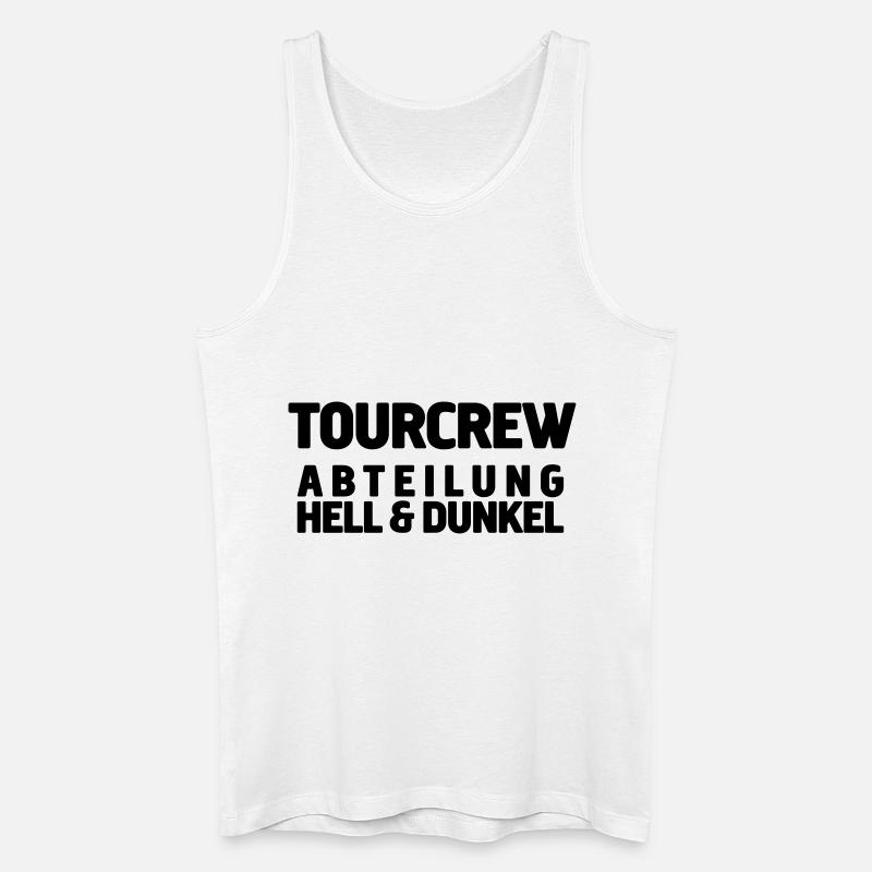 tourcrew light - Männer Bio Tank Top - Weiß