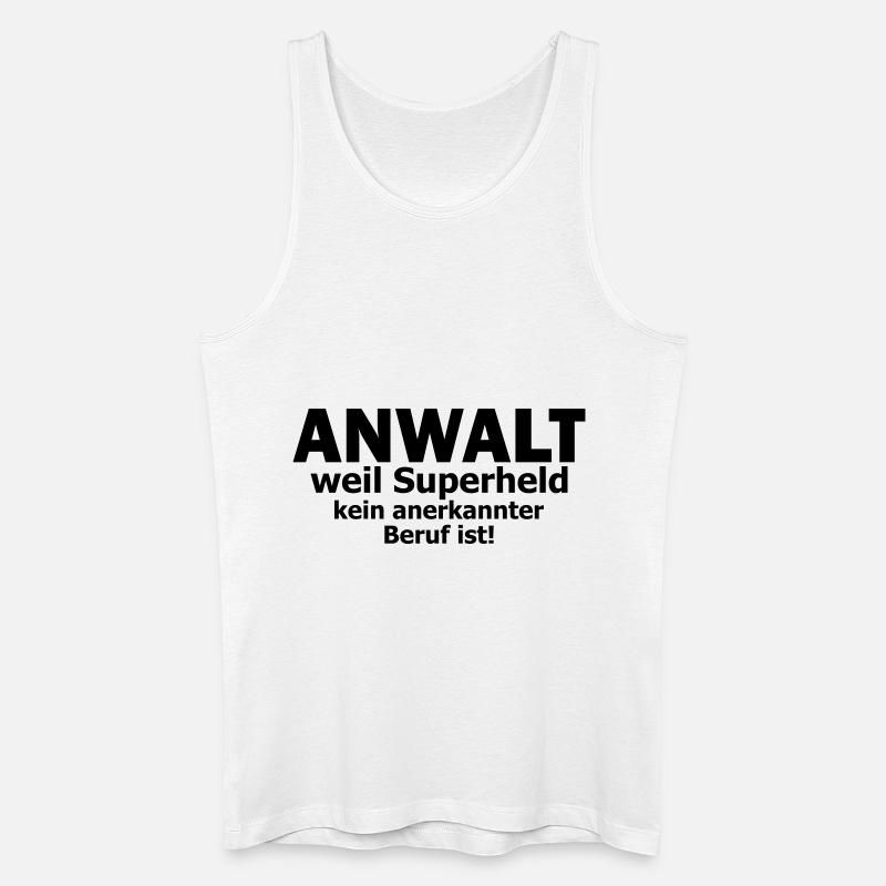Anwalt - Männer Bio Tank Top - Weiß