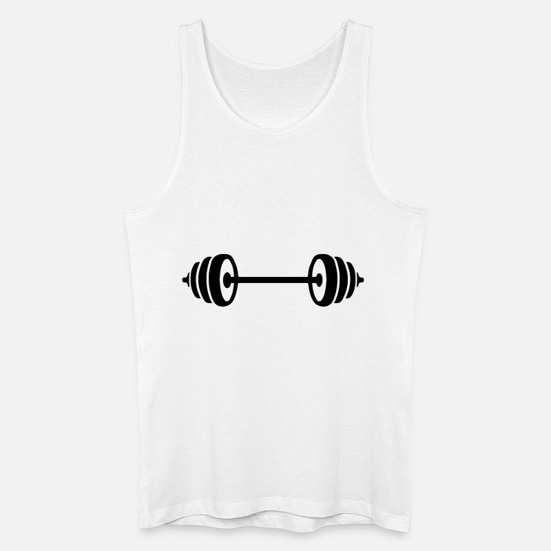 weights design - Männer Bio Tank Top - Weiß