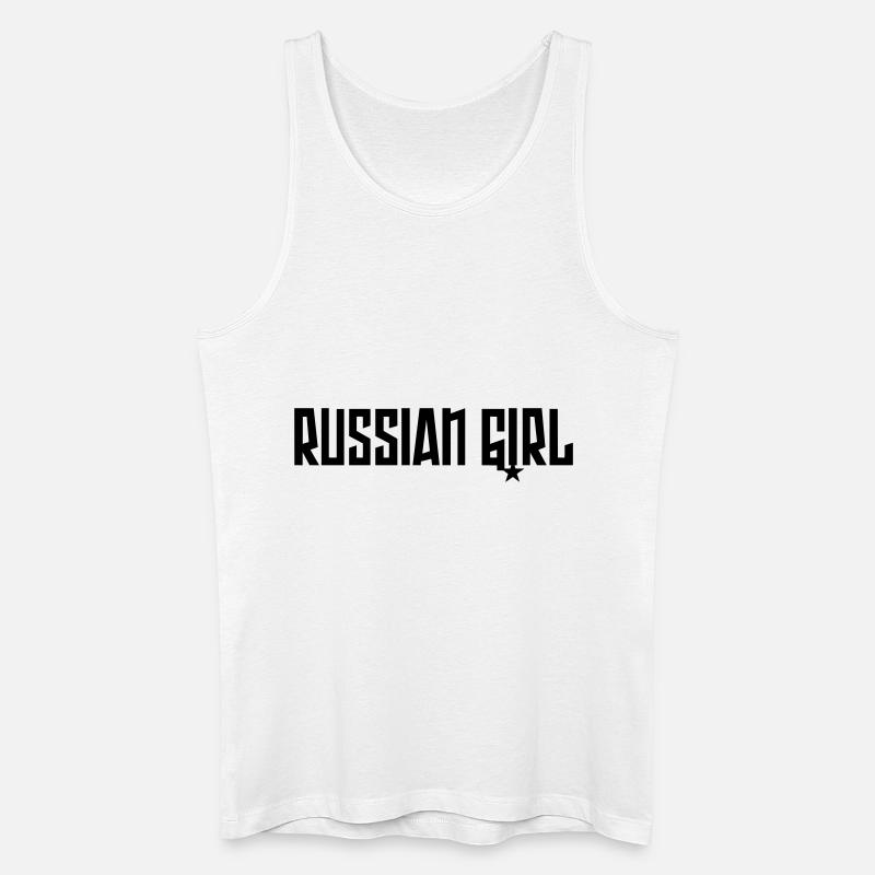 russiangirl - Männer Bio Tank Top - Weiß