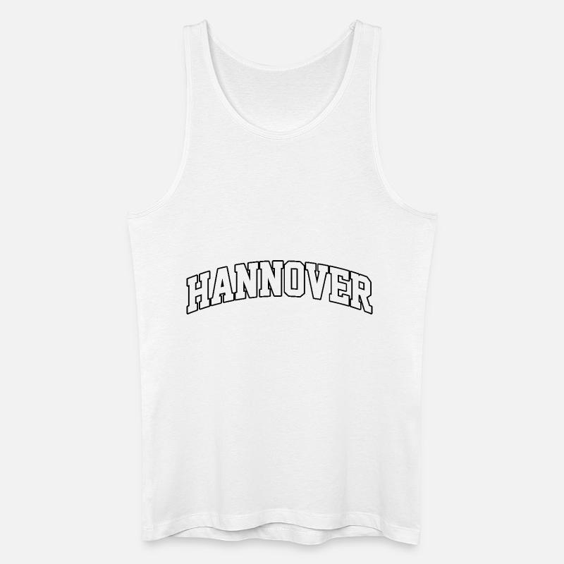 Hannover-Logo: Dynamisches Hochschuldesign - Männer Bio Tank Top - Weiß