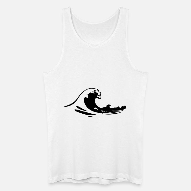 surfen - Männer Bio Tank Top - Weiß