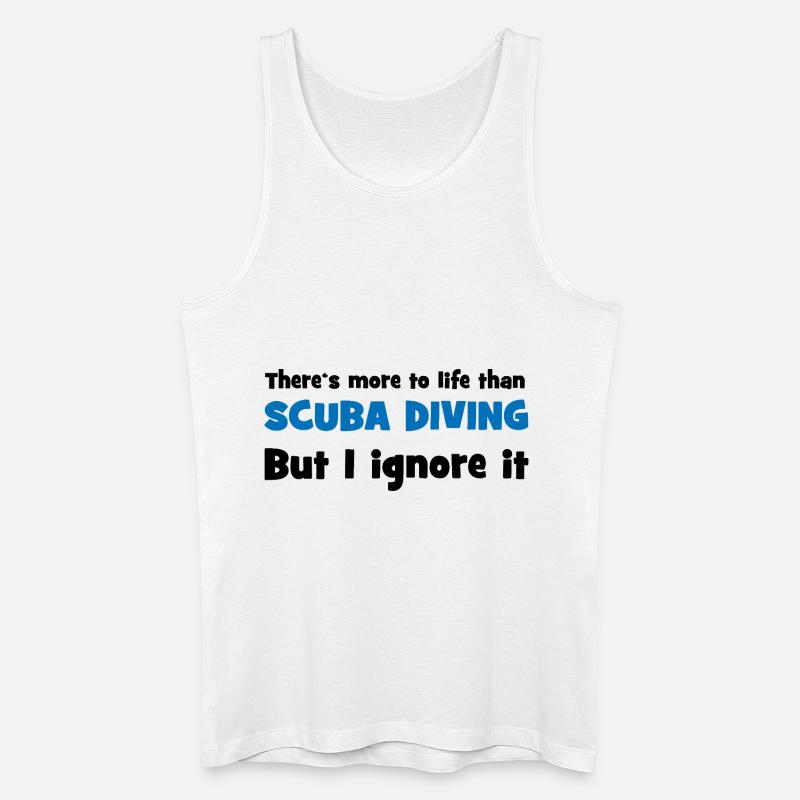 Tauchen - Männer Bio Tank Top - Weiß
