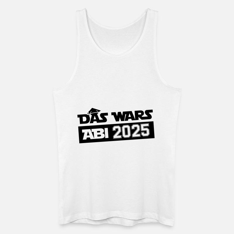 abi das wars 2025 - Männer Bio Tank Top - Weiß