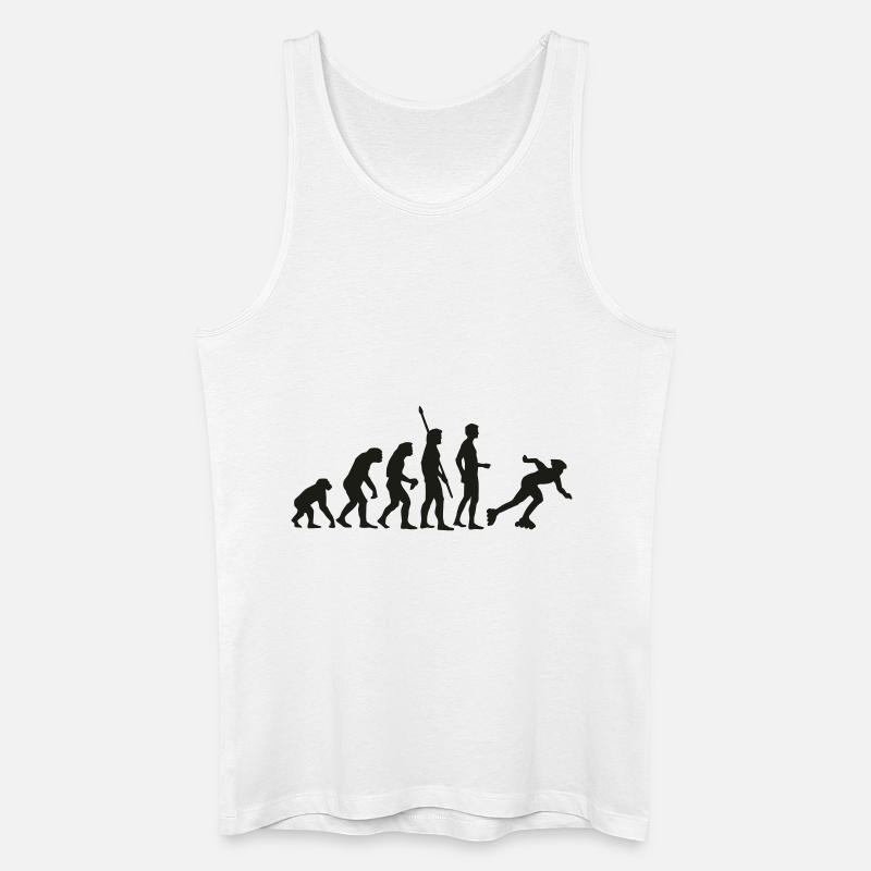 evolution_inliner - Männer Bio Tank Top - Weiß