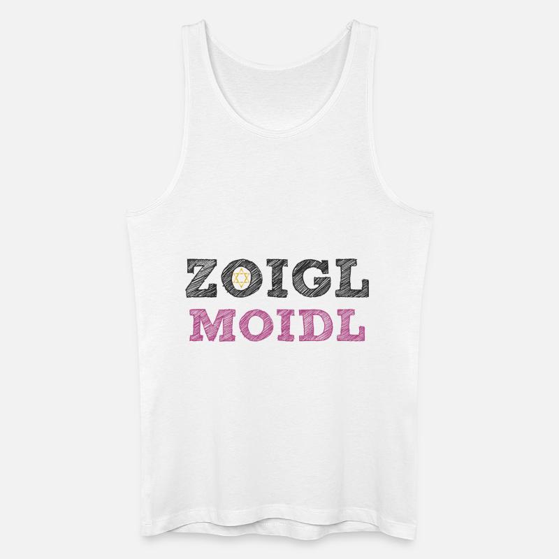 Zoigl Moidl - Männer Bio Tank Top - Weiß