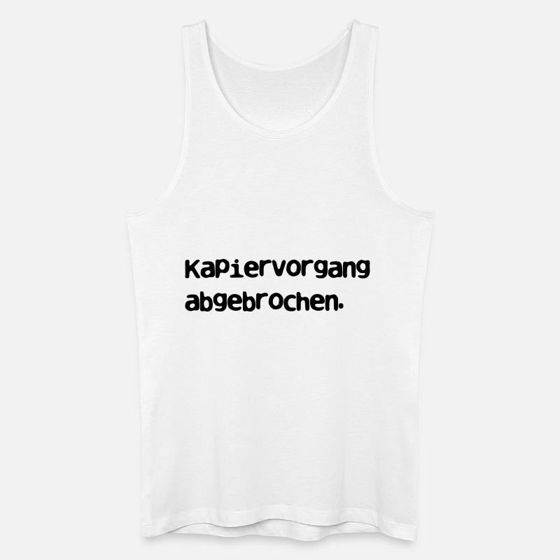 Kapiervorgang abgebrochen_v2 - Männer Bio Tank Top - Weiß