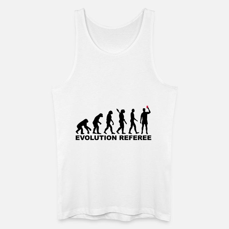 Evolution Referee - Men’s Organic Tank Top - white