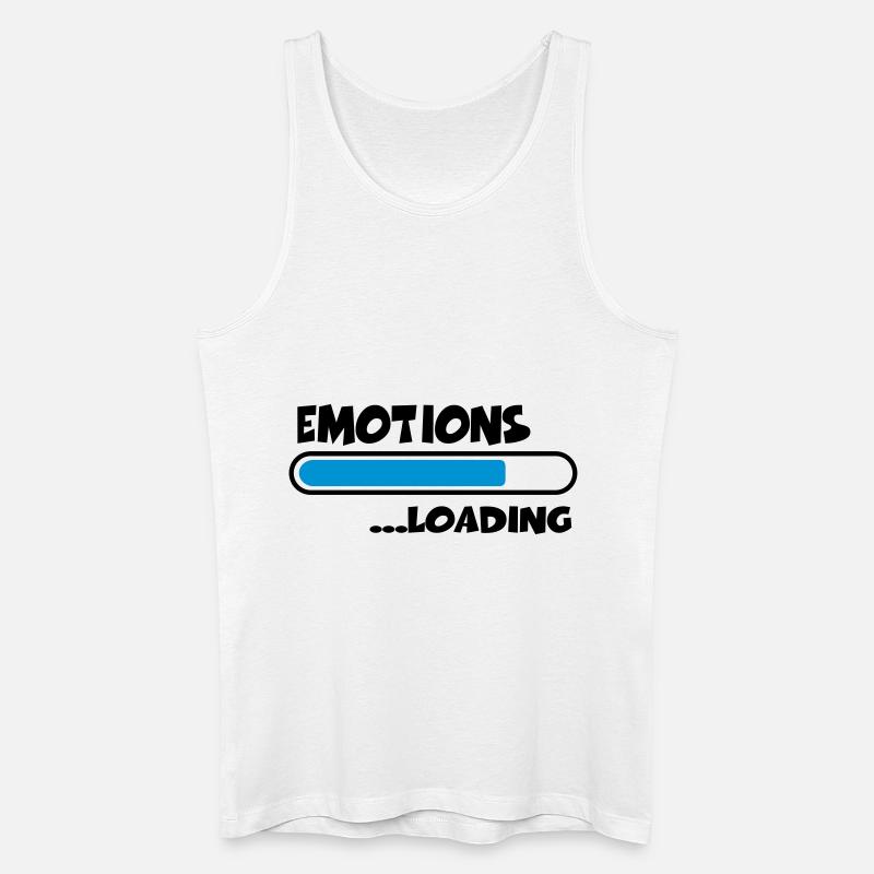 Emotions loading - Männer Bio Tank Top - Weiß