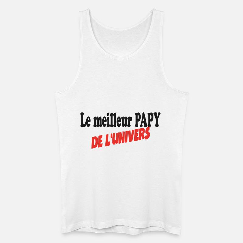 Der beste Opa des Universums - Männer Bio Tank Top - Weiß