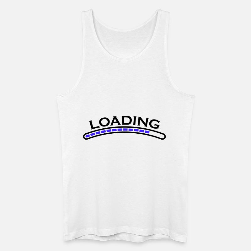 loading ladebalken - Männer Bio Tank Top - Weiß