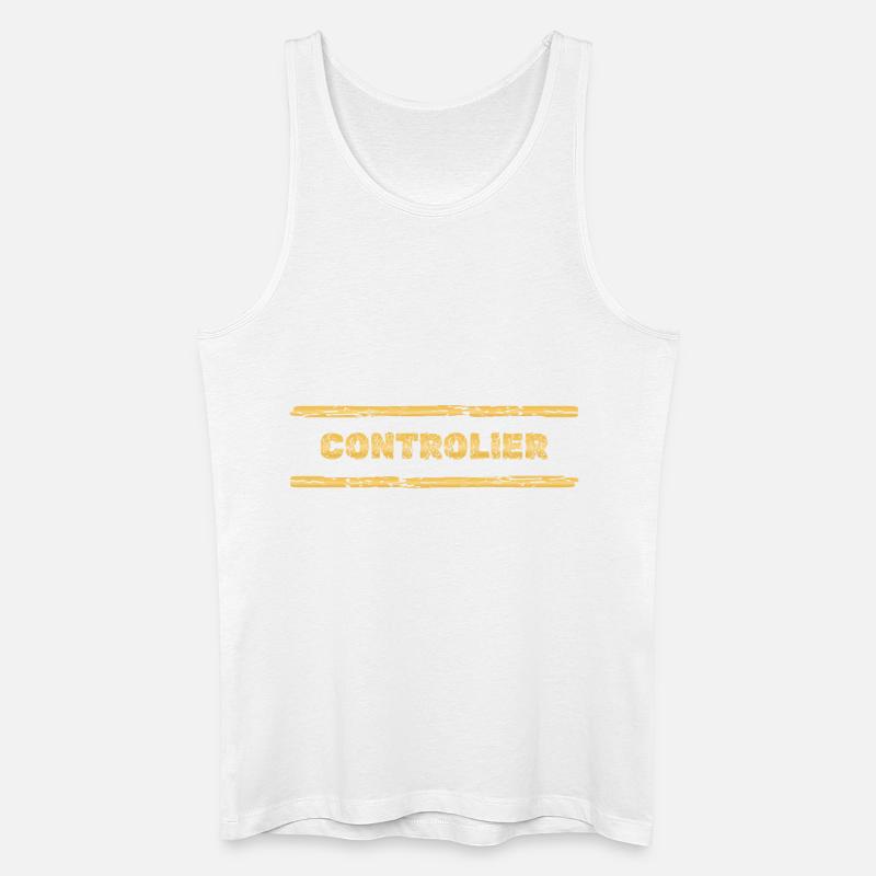 Beruf Controller - Männer Bio Tank Top - Weiß