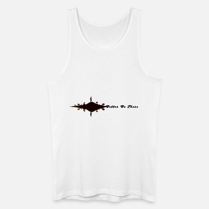 Besser dort sein - Männer Bio Tank Top - Weiß