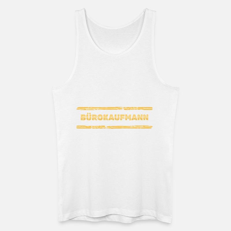 Beruf Buerokaufmann - Männer Bio Tank Top - Weiß