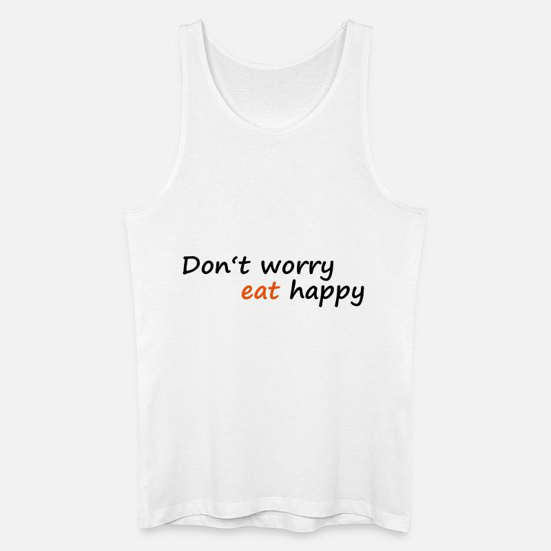 essen - Männer Bio Tank Top - Weiß