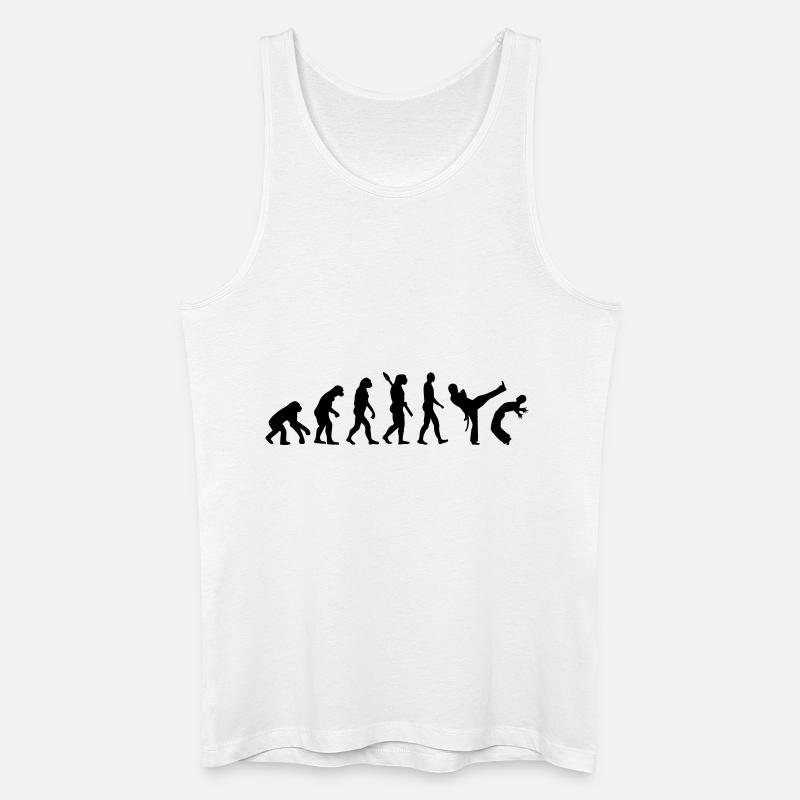 Evolution Capoeira - Männer Bio Tank Top - Weiß