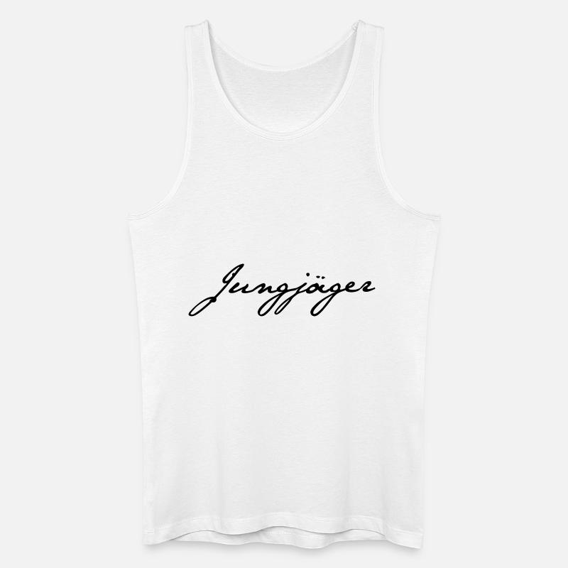 Jung-Jäger - Männer Bio Tank Top - Weiß