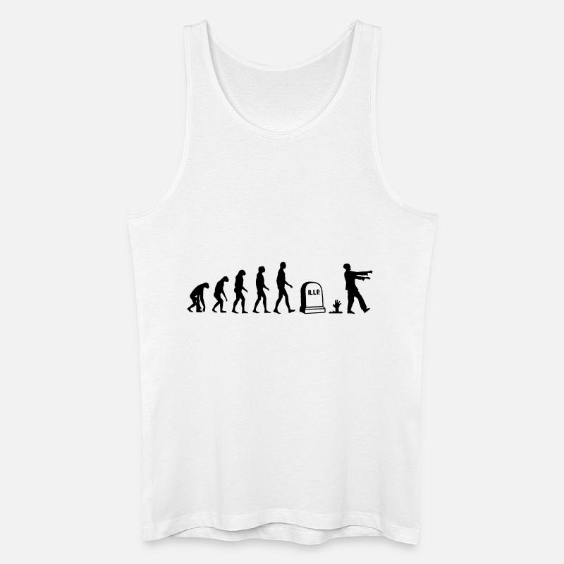 zombie evolution - Halloween - Kostüm - - Männer Bio Tank Top - Weiß