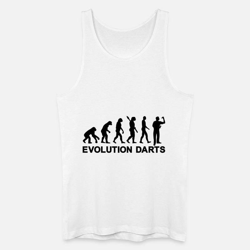 Evolution Darts - Men’s Organic Tank Top - white