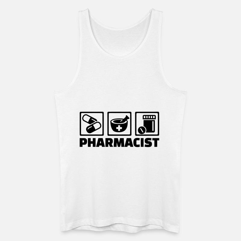 Apotheker - Männer Bio Tank Top - Weiß