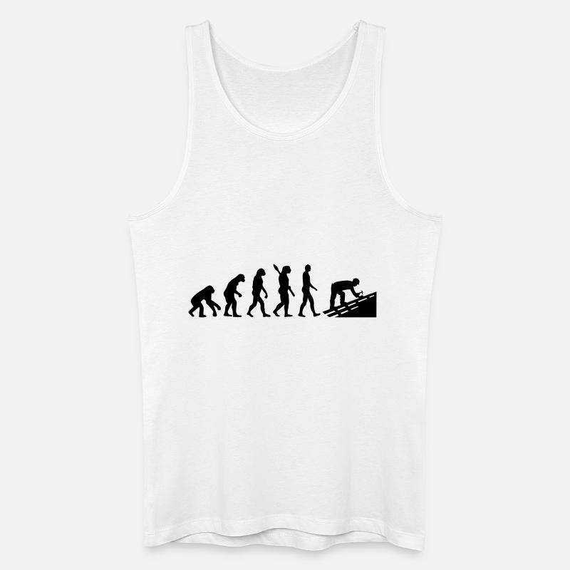Dachdecker - Männer Bio Tank Top - Weiß