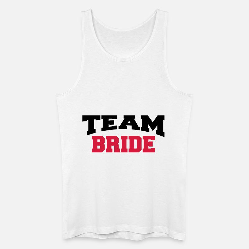 Team Bride - Männer Bio Tank Top - Weiß