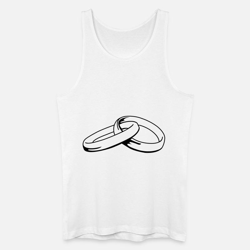 eheringe_01 - Männer Bio Tank Top - Weiß