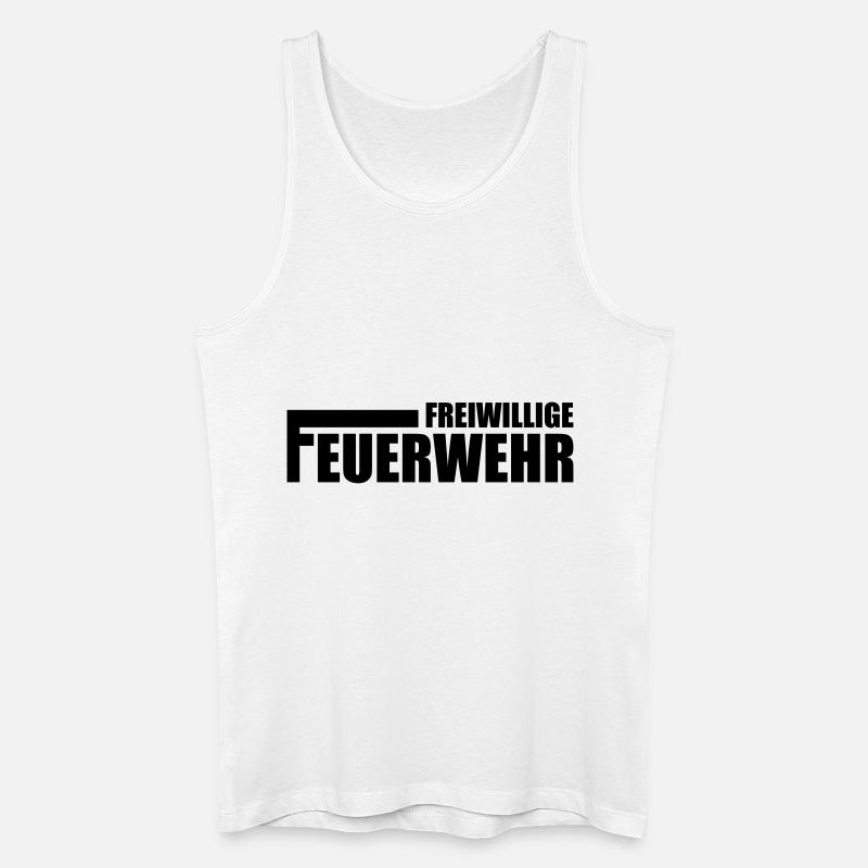 Feuerwehr - Männer Bio Tank Top - Weiß