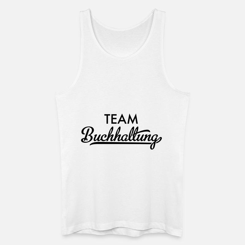 Team Buchhaltung - Männer Bio Tank Top - Weiß