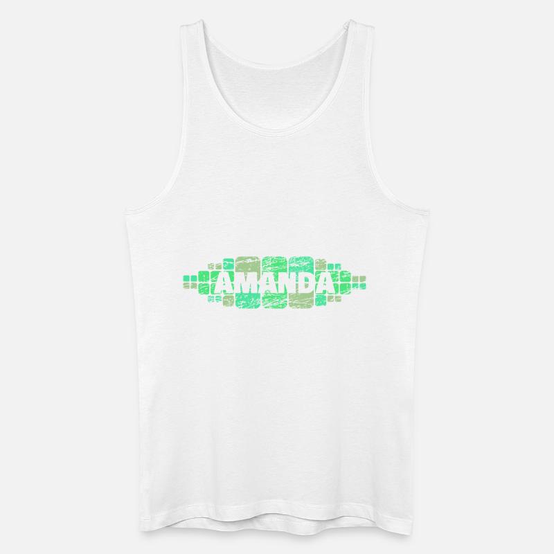 Amanda - Männer Bio Tank Top - Weiß