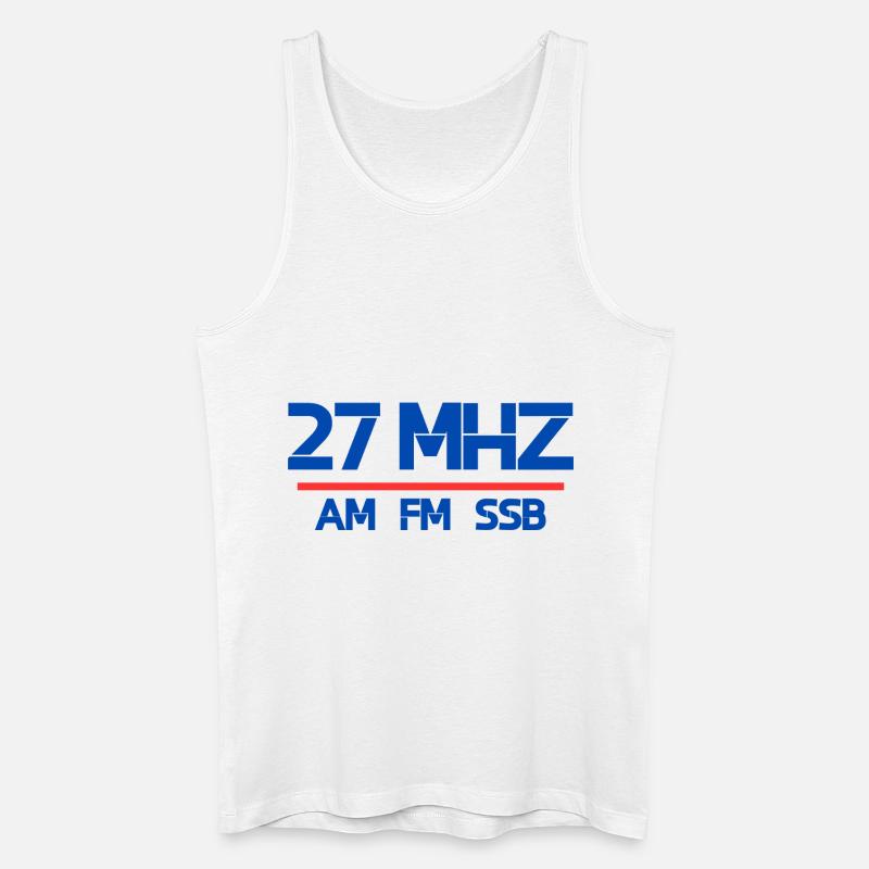 27 MHz am fm ssb - Männer Bio Tank Top - Weiß