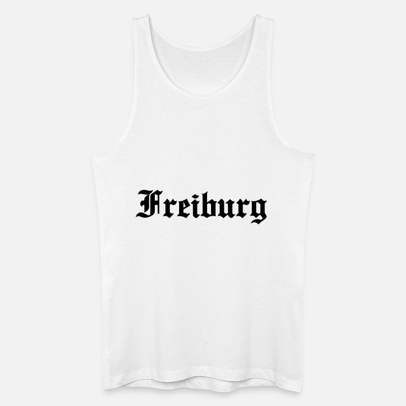 Freiburg - Männer Bio Tank Top - Weiß