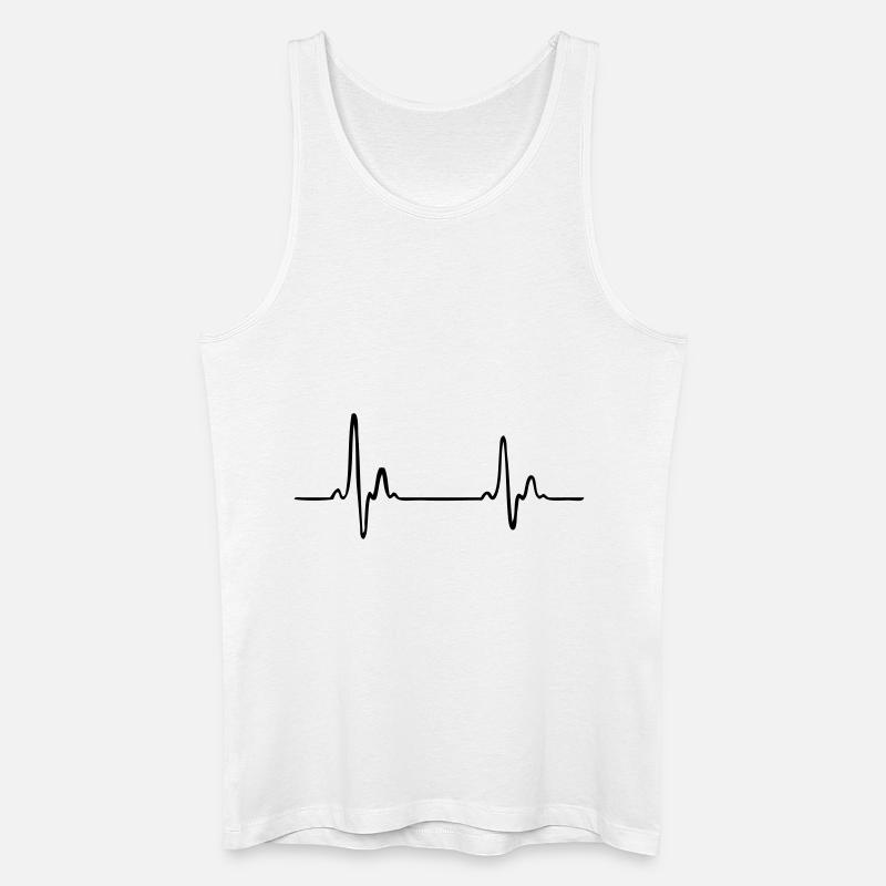ekg profession - Männer Bio Tank Top - Weiß