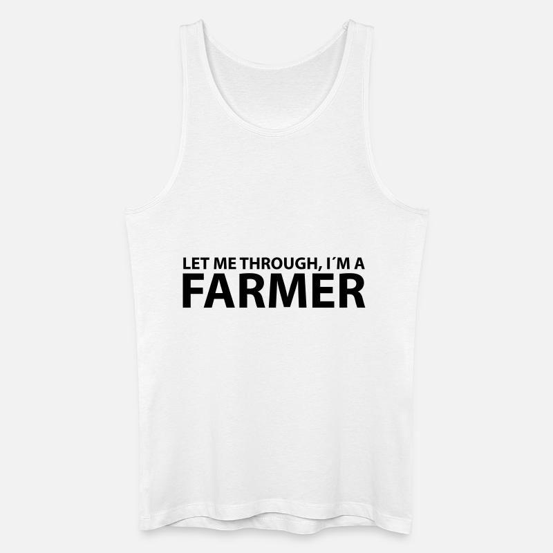farmer - Männer Bio Tank Top - Weiß
