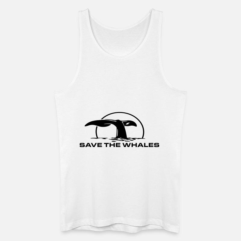save_the_whales - Männer Bio Tank Top - Weiß