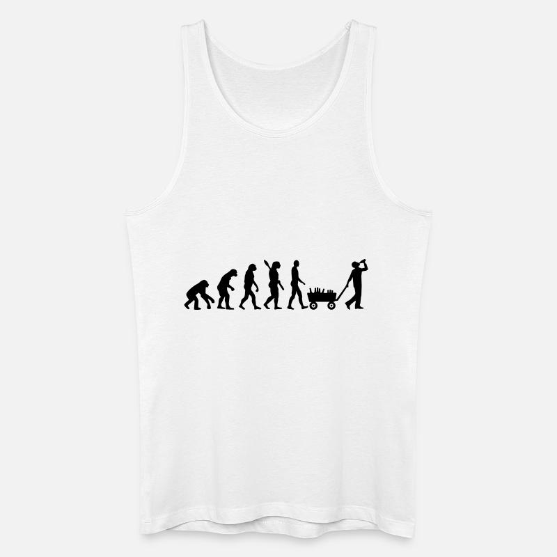 Alkohol - Männer Bio Tank Top - Weiß
