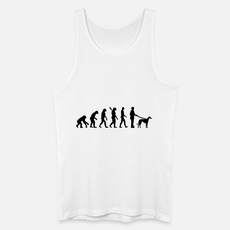 Evolution Greyhound - Men’s Organic Tank Top - white