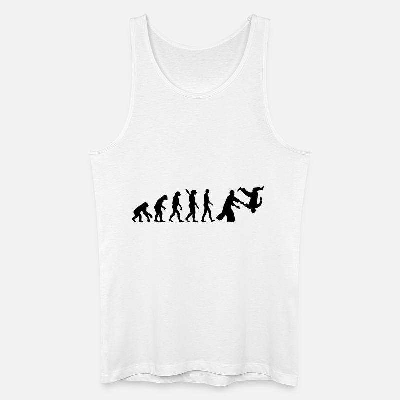 Evolution Aikido - Débardeur bio Homme - blanc