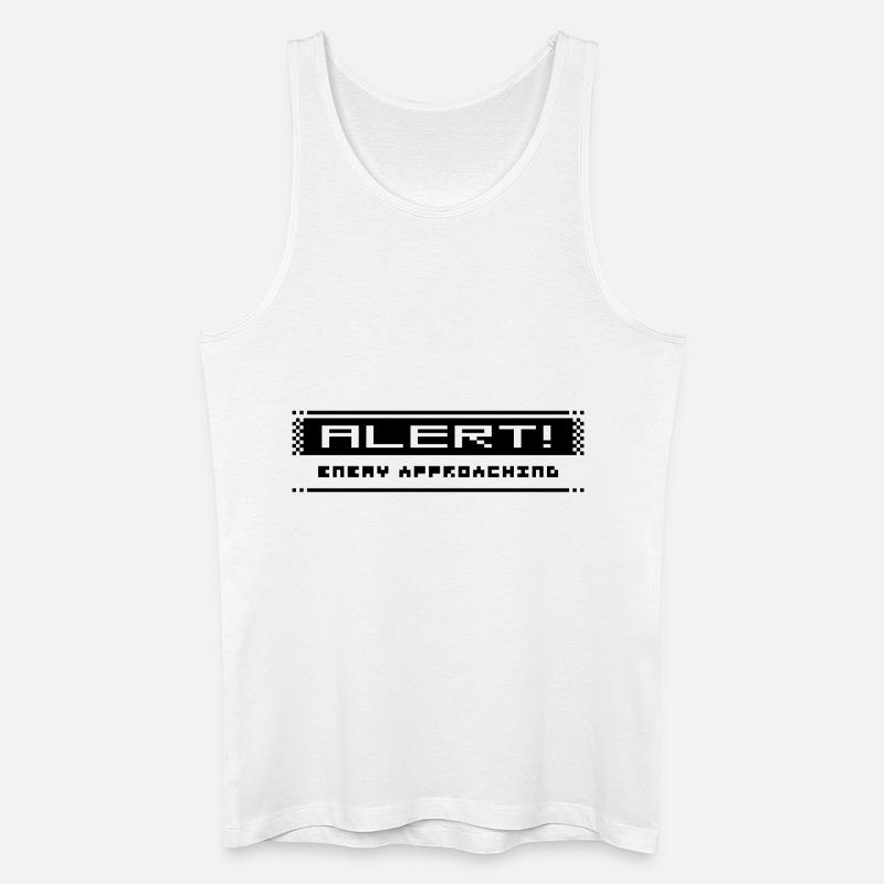 8Bit Alarm - Männer Bio Tank Top - Weiß