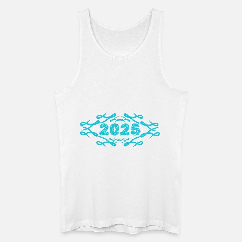 Geschenkidee 2025 - Männer Bio Tank Top - Weiß