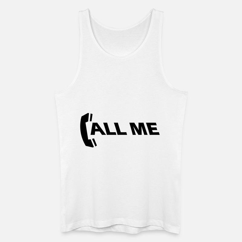 call_me_1c - Männer Bio Tank Top - Weiß