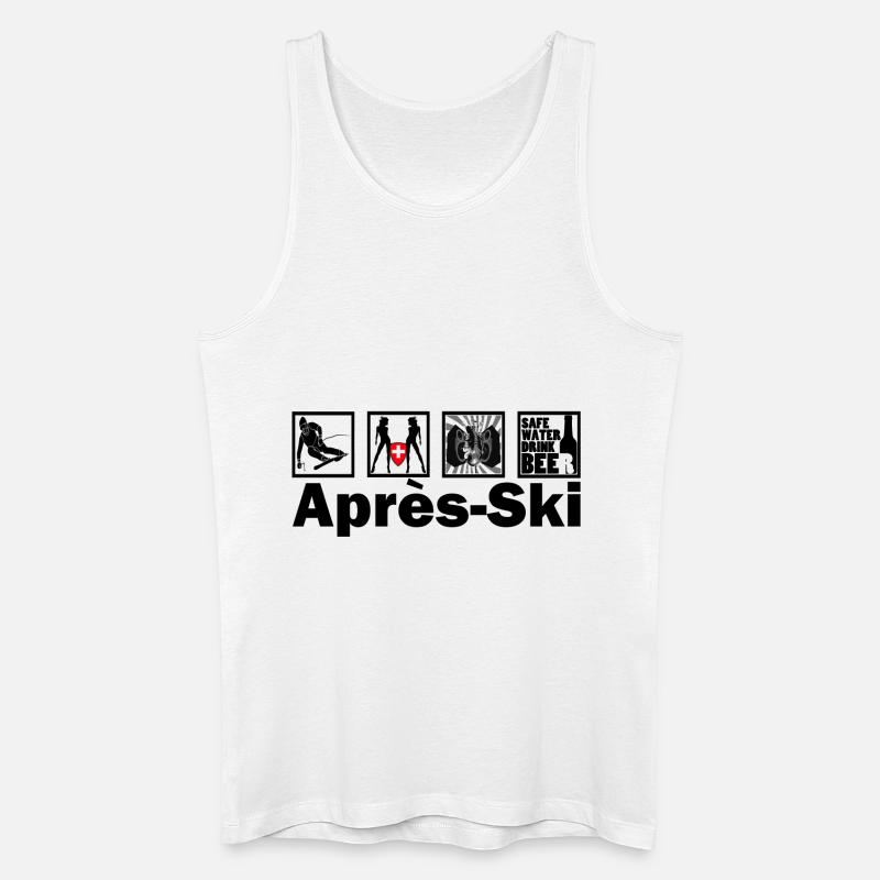 après-ski - Männer Bio Tank Top - Weiß