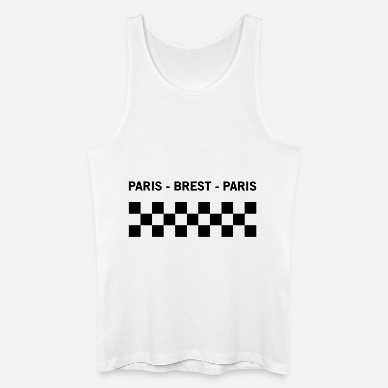 Paris Brest Paris - Männer Bio Tank Top - Weiß