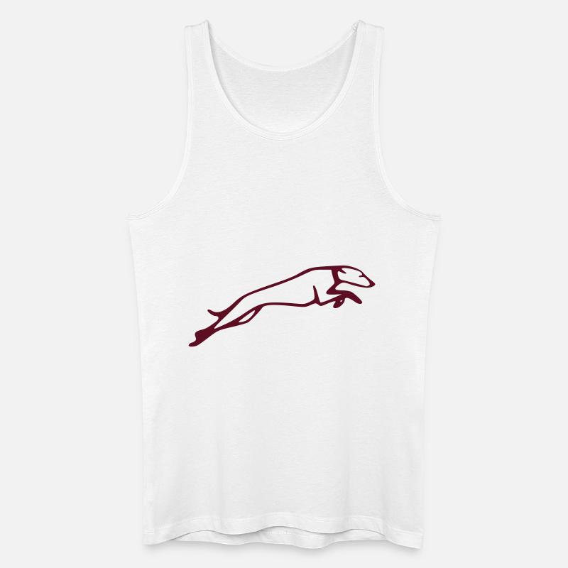 hundsprung - Männer Bio Tank Top - Weiß