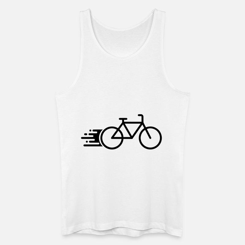 Fast Bicycle - Männer Bio Tank Top - Weiß